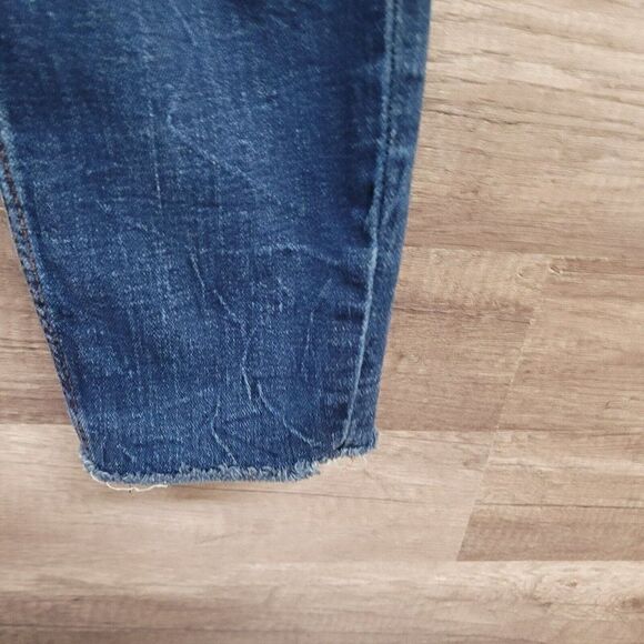 Old Navy Rockstar Super Skinny High Rise Ankle Jeans Womens 4 Blue Distressed - Picture 11 of 14